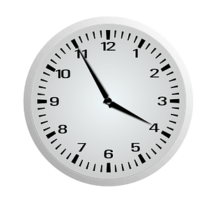 Clock Face - Three Fifty-Five - 3:55