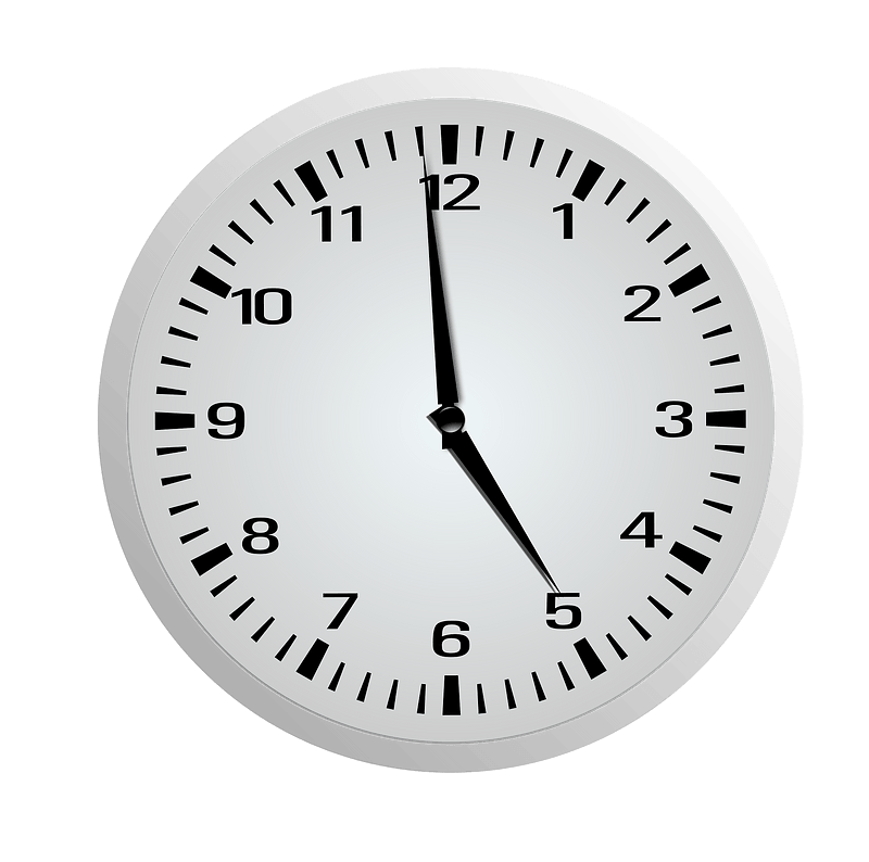 Clock Face - Four Fifty-Nine - 4:59