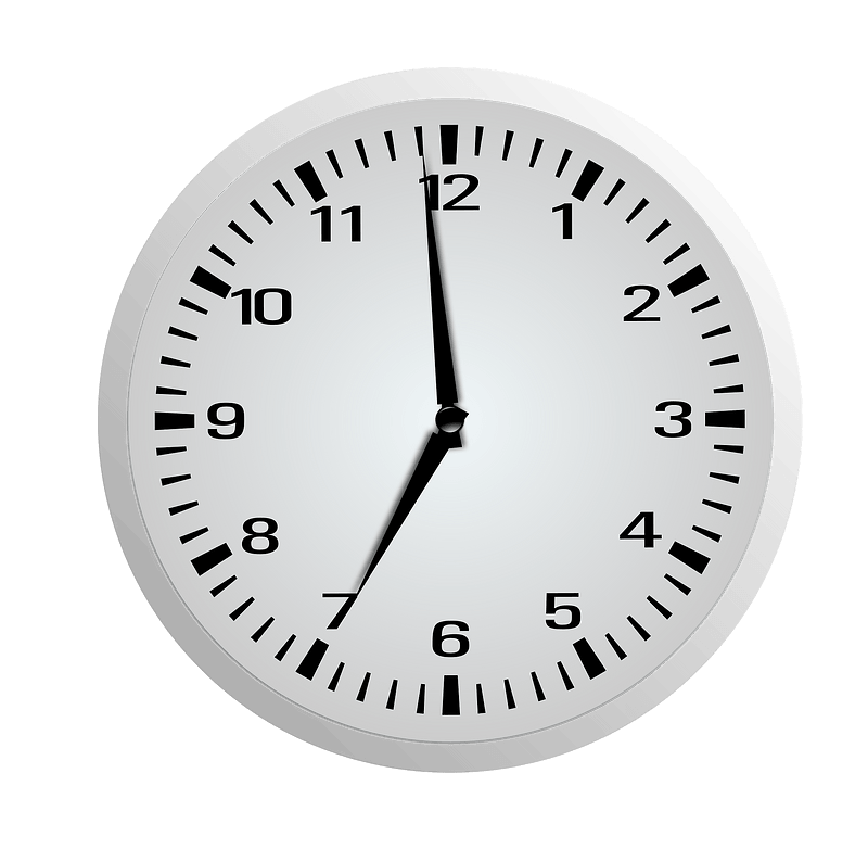 Clock Face - Six Fifty-Nine - 6:59