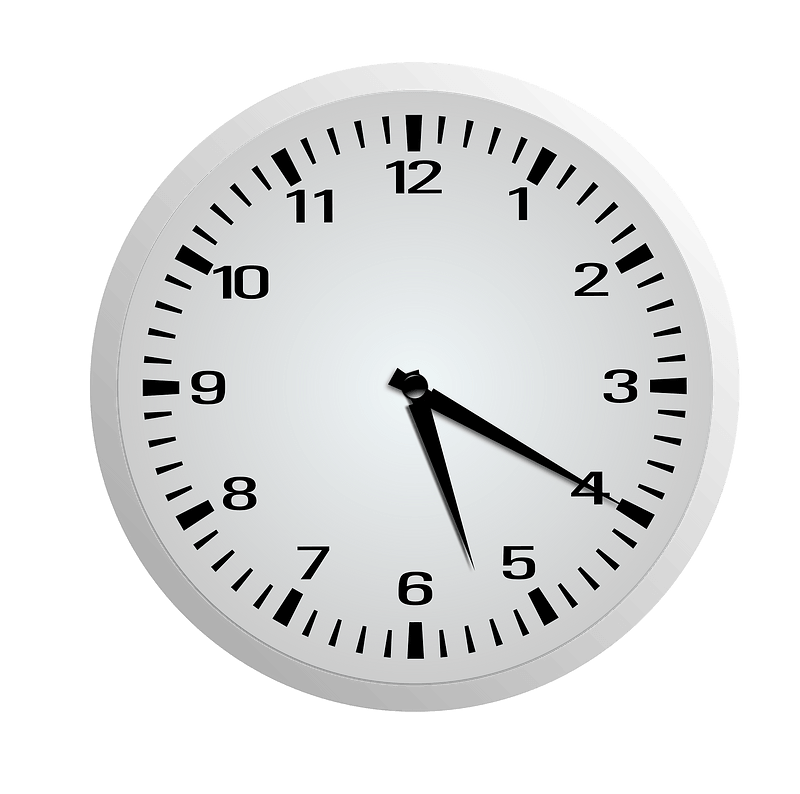 Clock Face - Five Twenty - 5:20