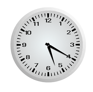 Clock Face - Five Twenty - 5:20