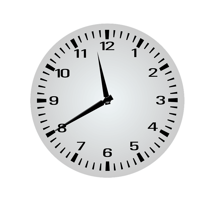 Clock Face - Eleven Forty - 11:40