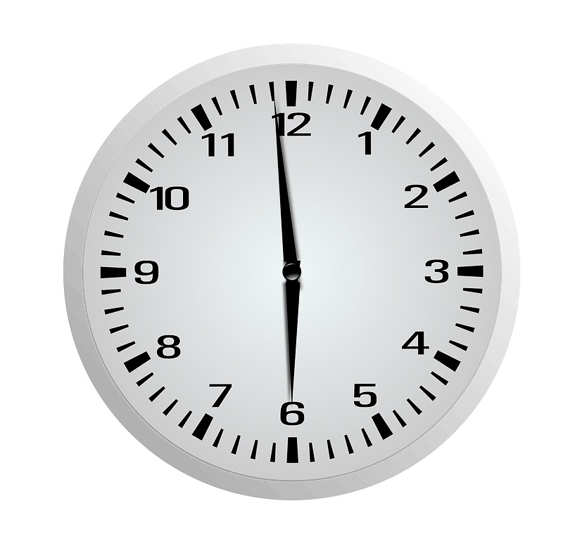 Clock Face - Five Fifty-Nine - 5:59