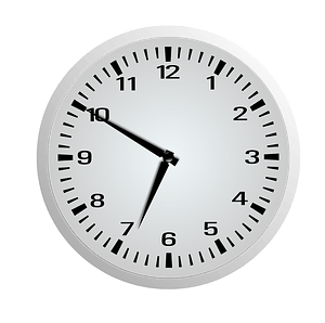 Clock Face - Six Fifty - 6:50