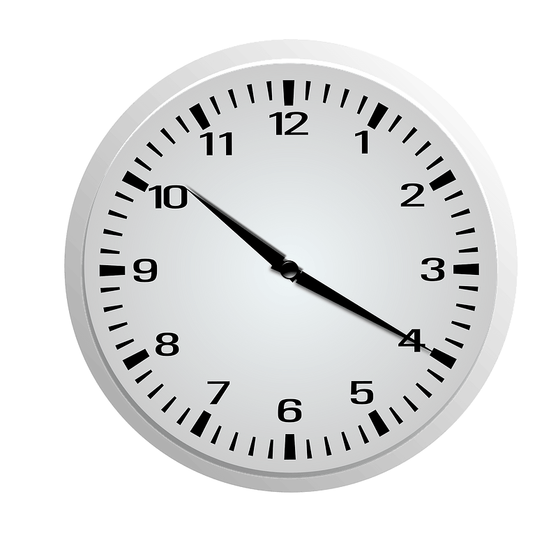 Clock Face - Ten Twenty - 10:20