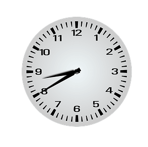 Clock Face - Eight Forty - 8:40