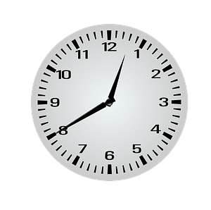 Clock Face - Twelve Forty - 12:40