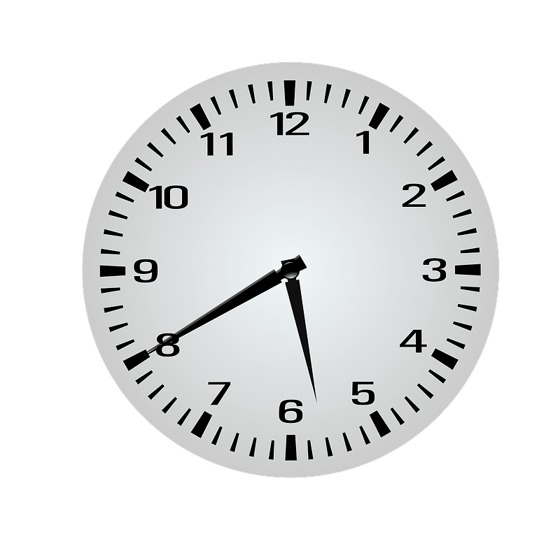 Clock Face - Five Forty - 5:40