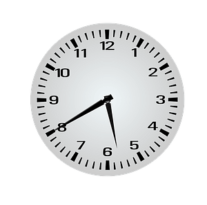 Clock Face - Five Forty - 5:40