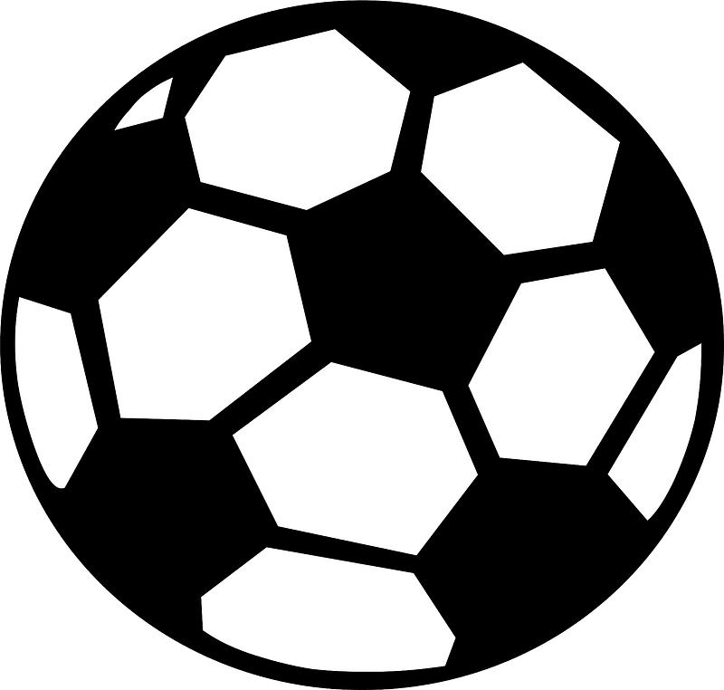 Soccer Ball - line art