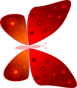 Red butterfly