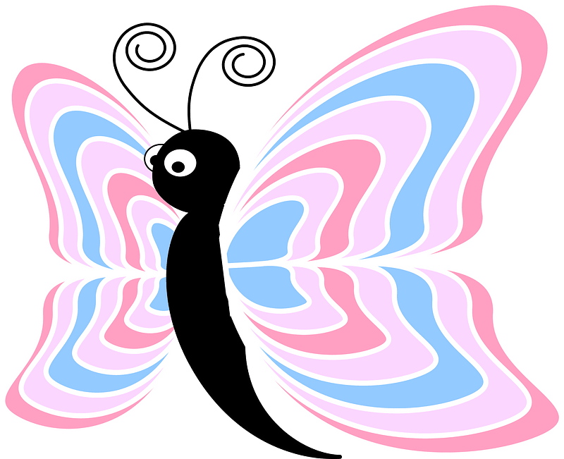 Cartoon butterfly