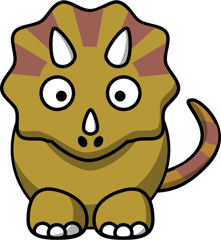 Triceratops with Big Eyes and Tiny Horns