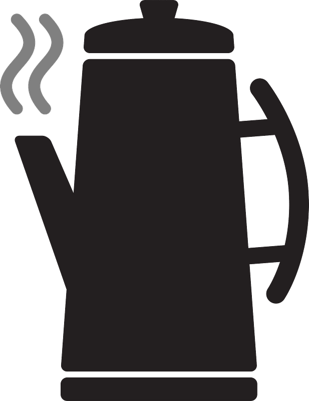 Coffee Percolator - Black and White