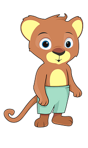 Cartoon baby lion