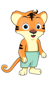 Cartoon baby tiger