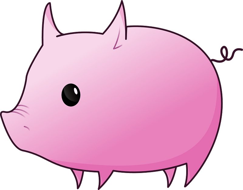 Cartoon little pig