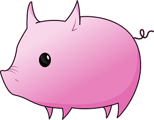 Cartoon little pig