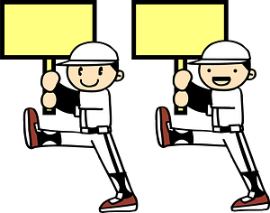 Baseball Player are Marching