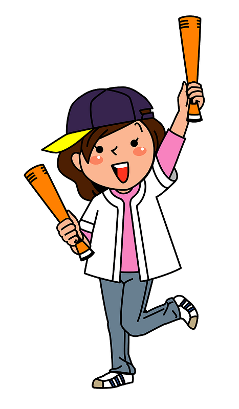 Woman is Watching Baseball