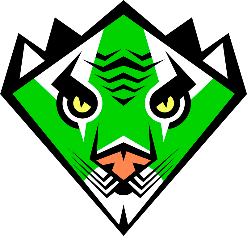 Stylized tiger face