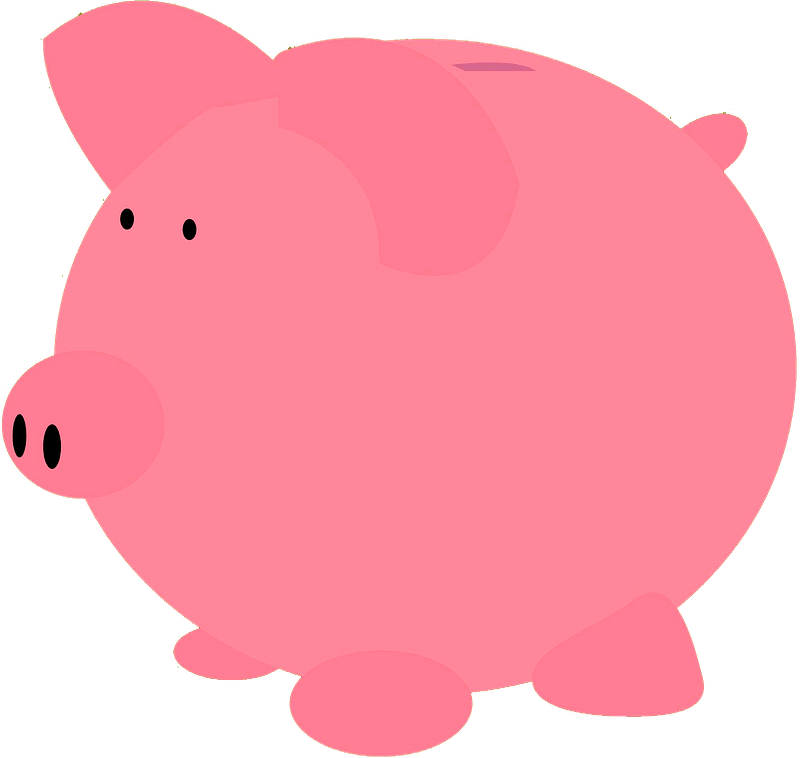 Cartoon piggy bank