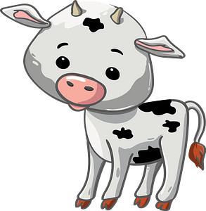 Cartoon calf