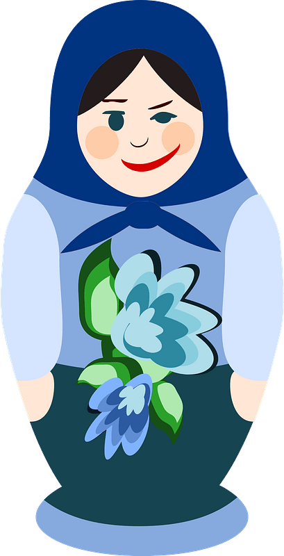 Blinking Matryoshka - Russian Nesting Doll