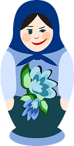 Blinking Matryoshka - Russian Nesting Doll