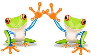 Two frogs - Free vector clipart images on creazilla.com