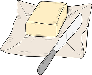 Butter and knife