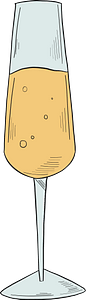 Glass of champagne