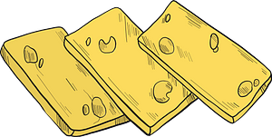 Slices of cheese