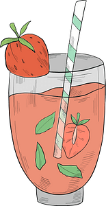 Glass of lemonade
