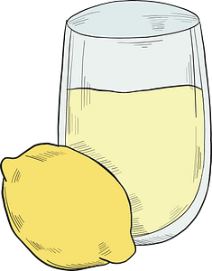 Glass of lemonade