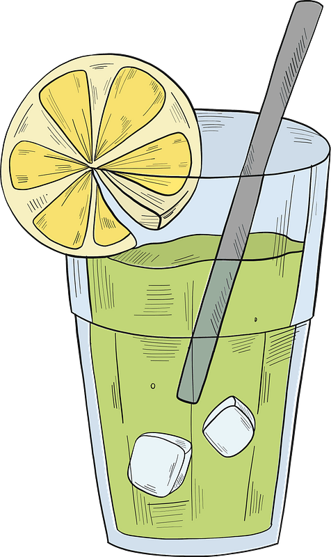 Glass of lemonade