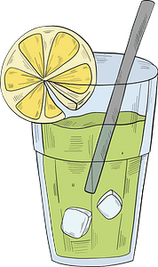 Glass of lemonade