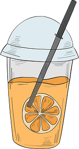 Glass of lemonade