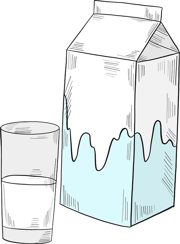 Glass and carton of milk