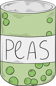 Canned peas