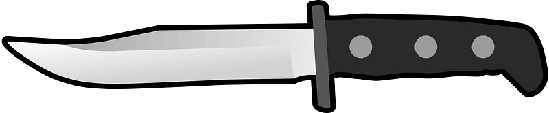 Simple Flat Knife Side View