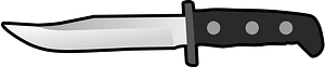Simple Flat Knife Side View