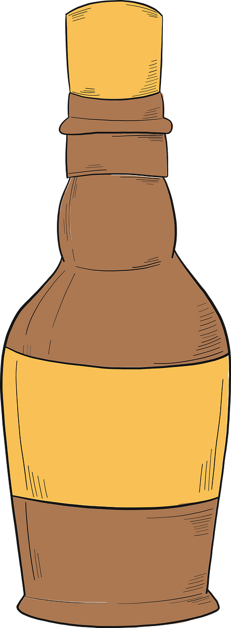 Bottle of alcohol