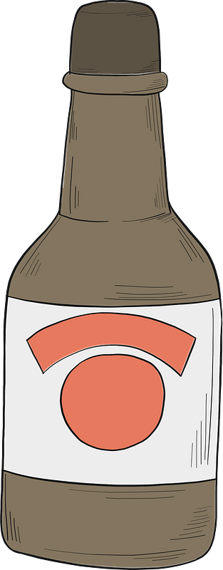 Bottle of alcohol