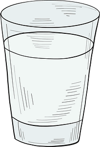 Glass of alcoholic drink