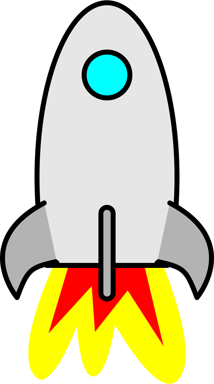 Gray Rocket Taking Off