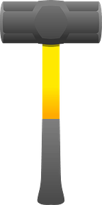 Yellow Handled Sledgehammer