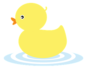 Yellow Rubber Duck in the Water