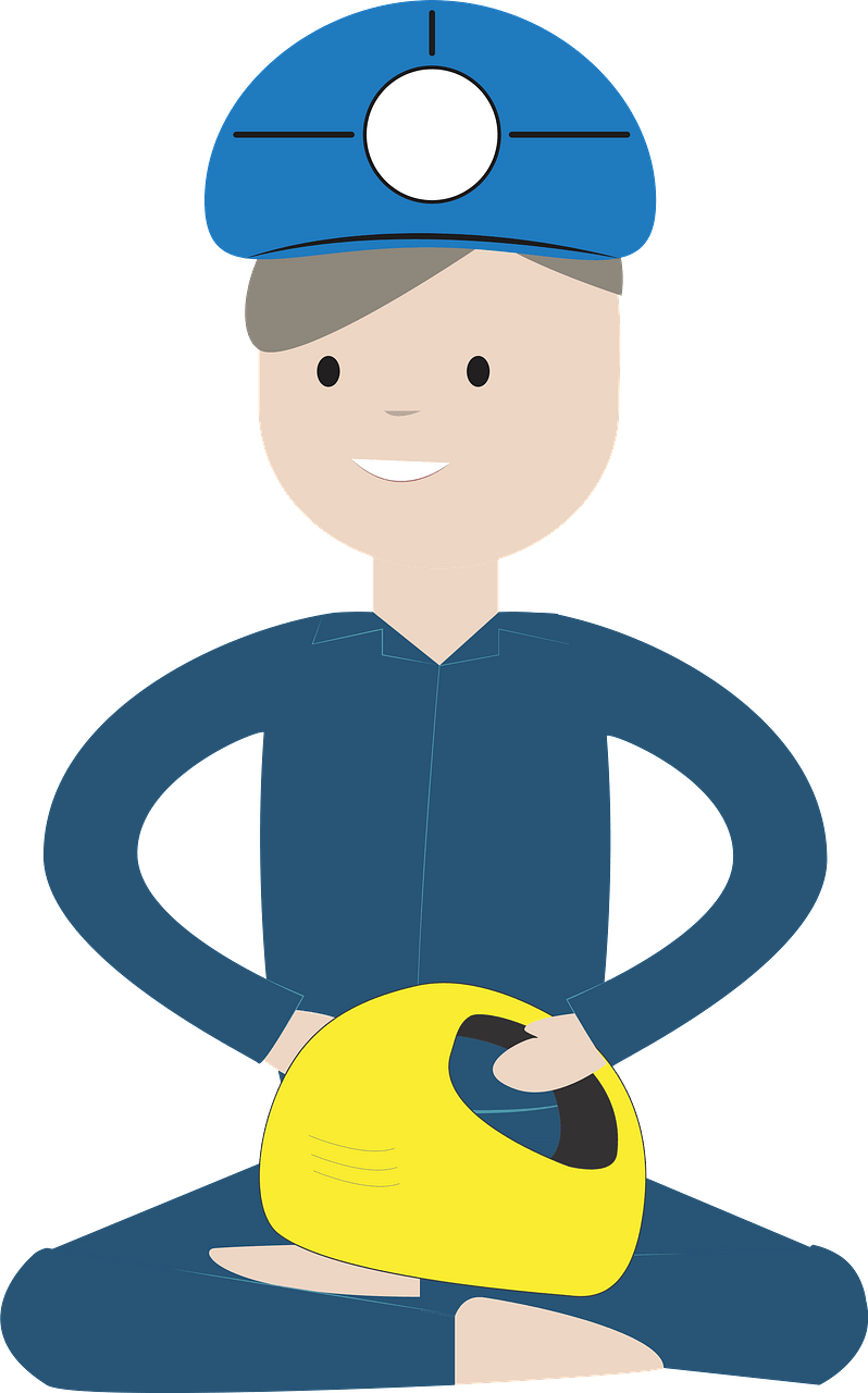 Miner with a Head Lamp