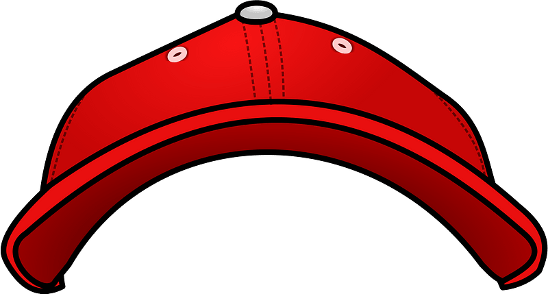 red Baseball Cap - Front View